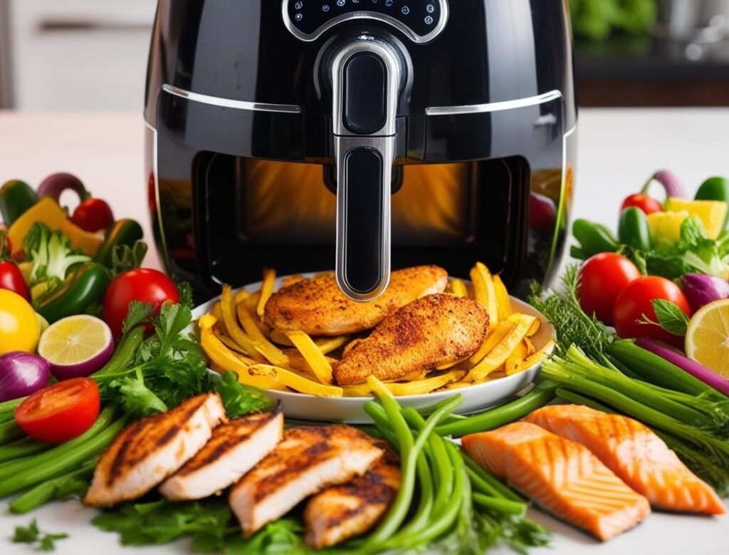 Bild zeit Symbolbild aus: reduziere Fett und Kalorien mit dem Airfryer