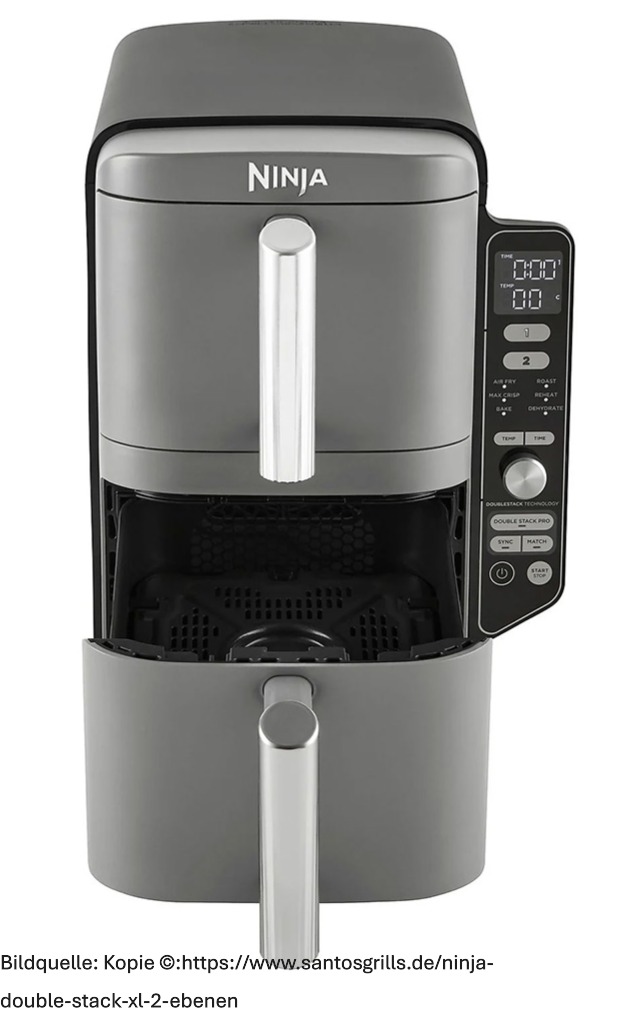Bild zeigt Airfryer Ninja Double Stack XL