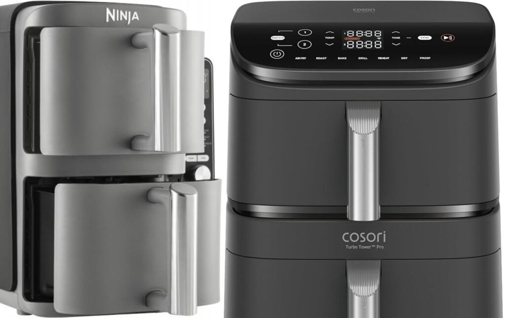 Copy ©️
Cosori Turbo Tower Pro Smart vs. Ninja Double Stack XL
