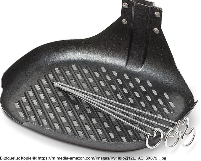 Bild zeigt Philips-Grillpfanne-und-Grillspieß