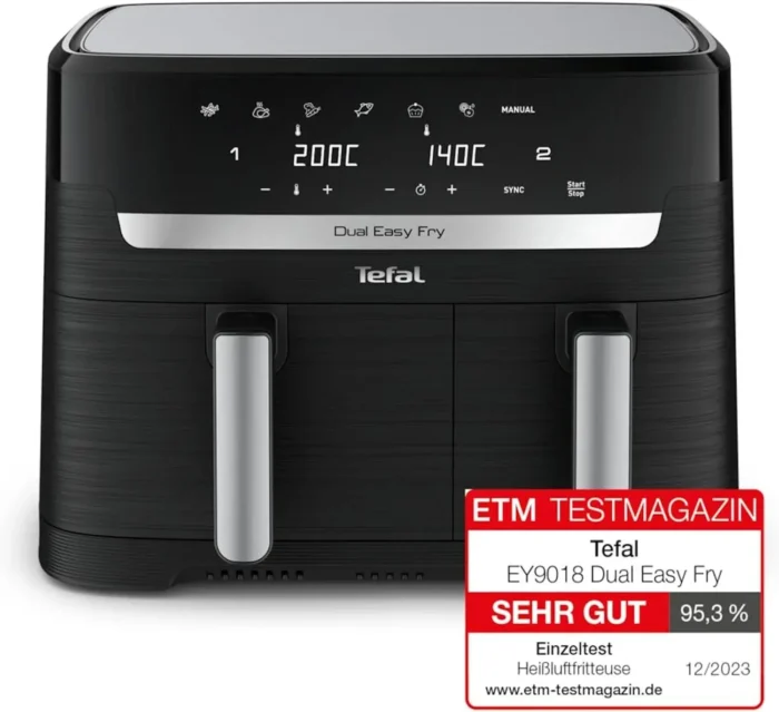 Bild zeigt Airfryer von Tefal Dual Easy Fry