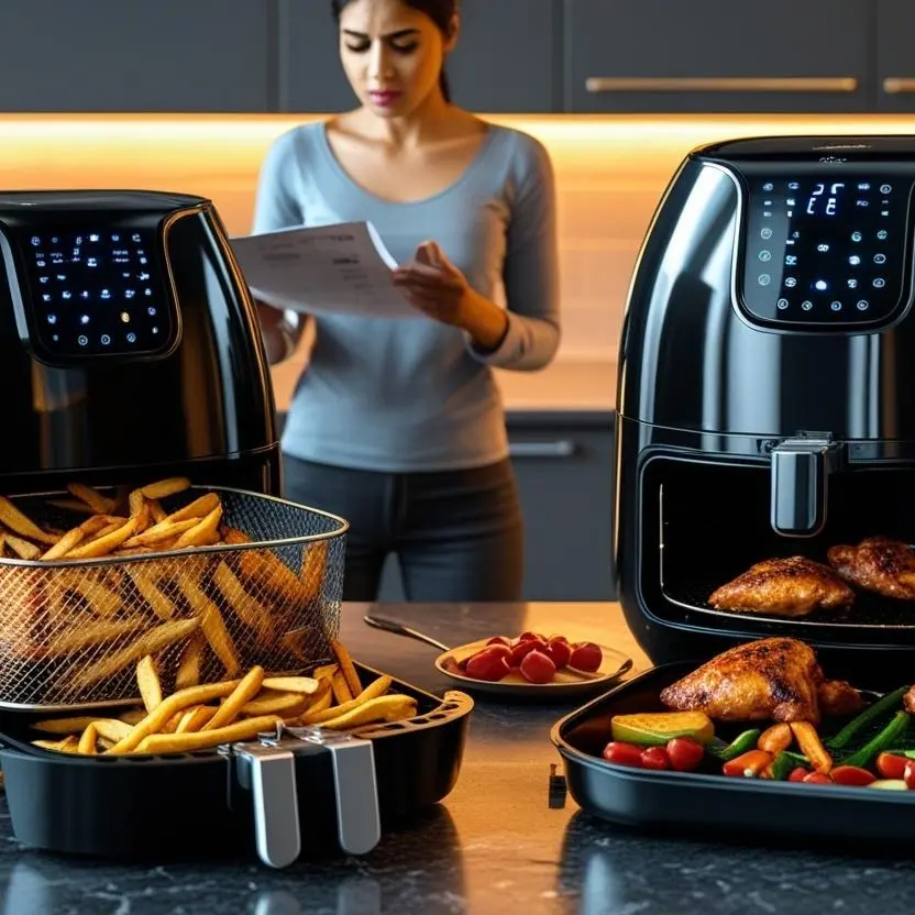 Symbolbild zeigt Person mit einer Anleitung für einen Airfryer in der Hand