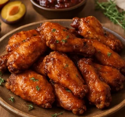 Pflaumen-Chutney-Chicken Wings