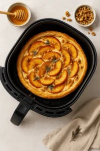 Gegrillte Pfirsich-Ziegenkäse-Tarte