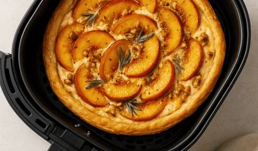 Gegrillte Pfirsich-Ziegenkäse-Tarte