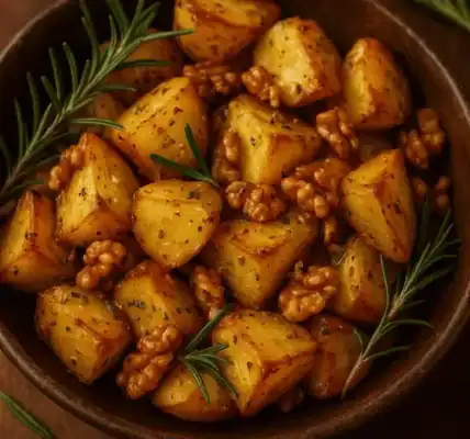Herbstliche Kartoffeln mit Rosmarin und Walnüssen