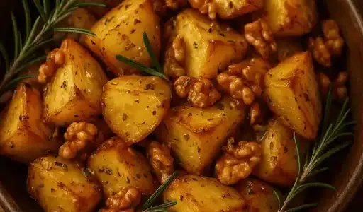 Herbstliche Kartoffeln mit Rosmarin und Walnüssen