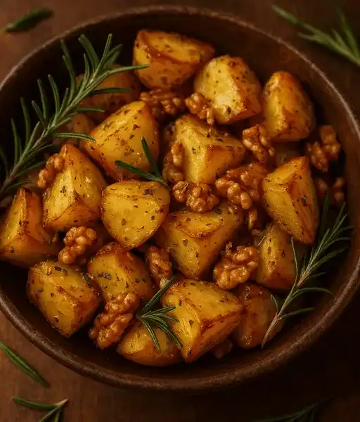 Herbstliche Kartoffeln mit Rosmarin und Walnüssen