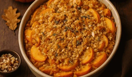 Kürbis-Apfel-Auflauf