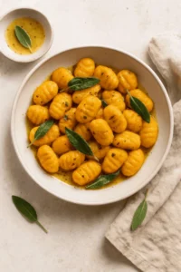Kürbis-Gnocchi mit Salbeibutter aus dem Airfryer