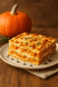 Herbstlicher Kürbis-Lasagne-Auflauf