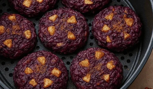 Airfryer Rotkohl-Taler mit Apfel & Zimt