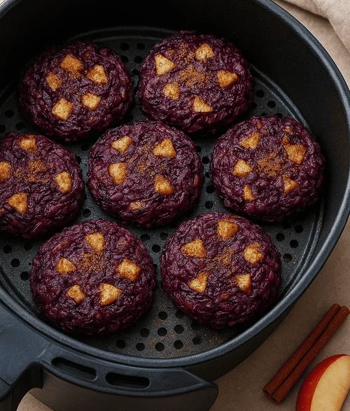 Airfryer Rotkohl-Taler mit Apfel & Zimt