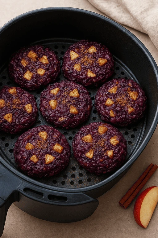 Airfryer Rotkohl-Taler mit Apfel & Zimt