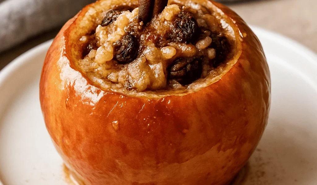 Bratapfel mit Marzipan & Nüssen