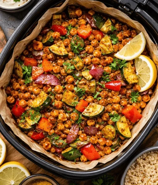 Kichererbsen-Gemüse-Pfanne
