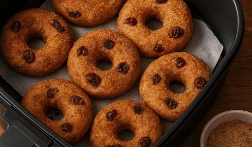 Zimt-Cranberry-Donuts aus dem Airfryer